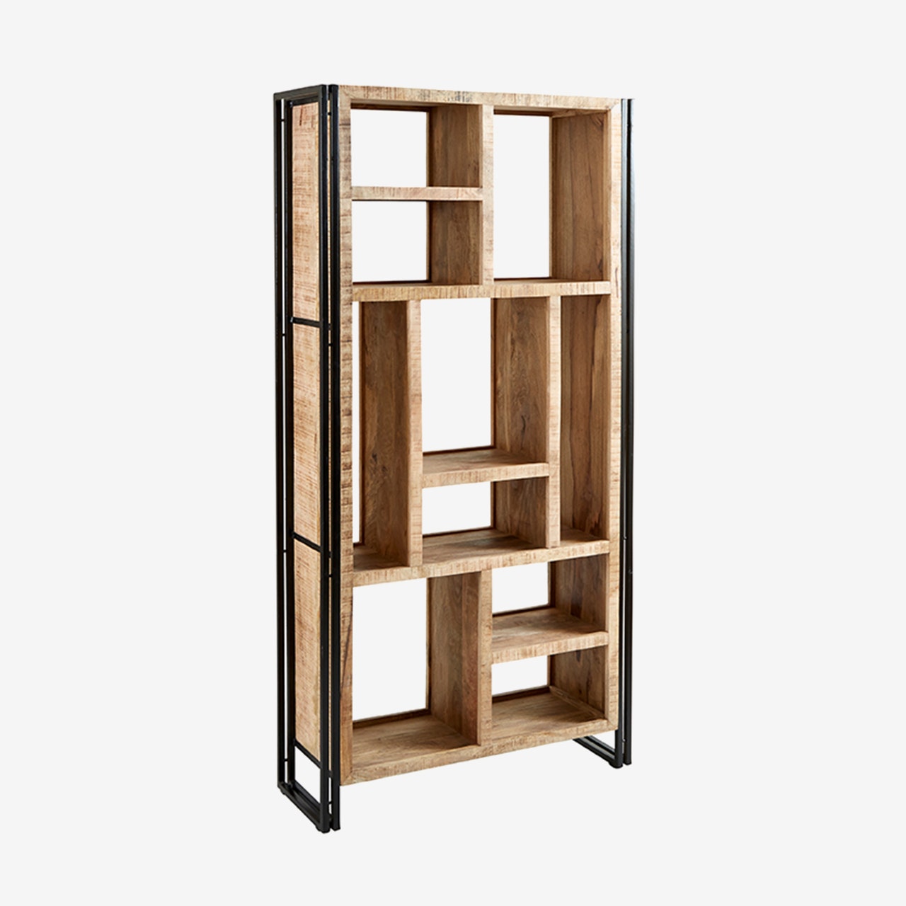 Mango Wood Multi Shelf Bookcase